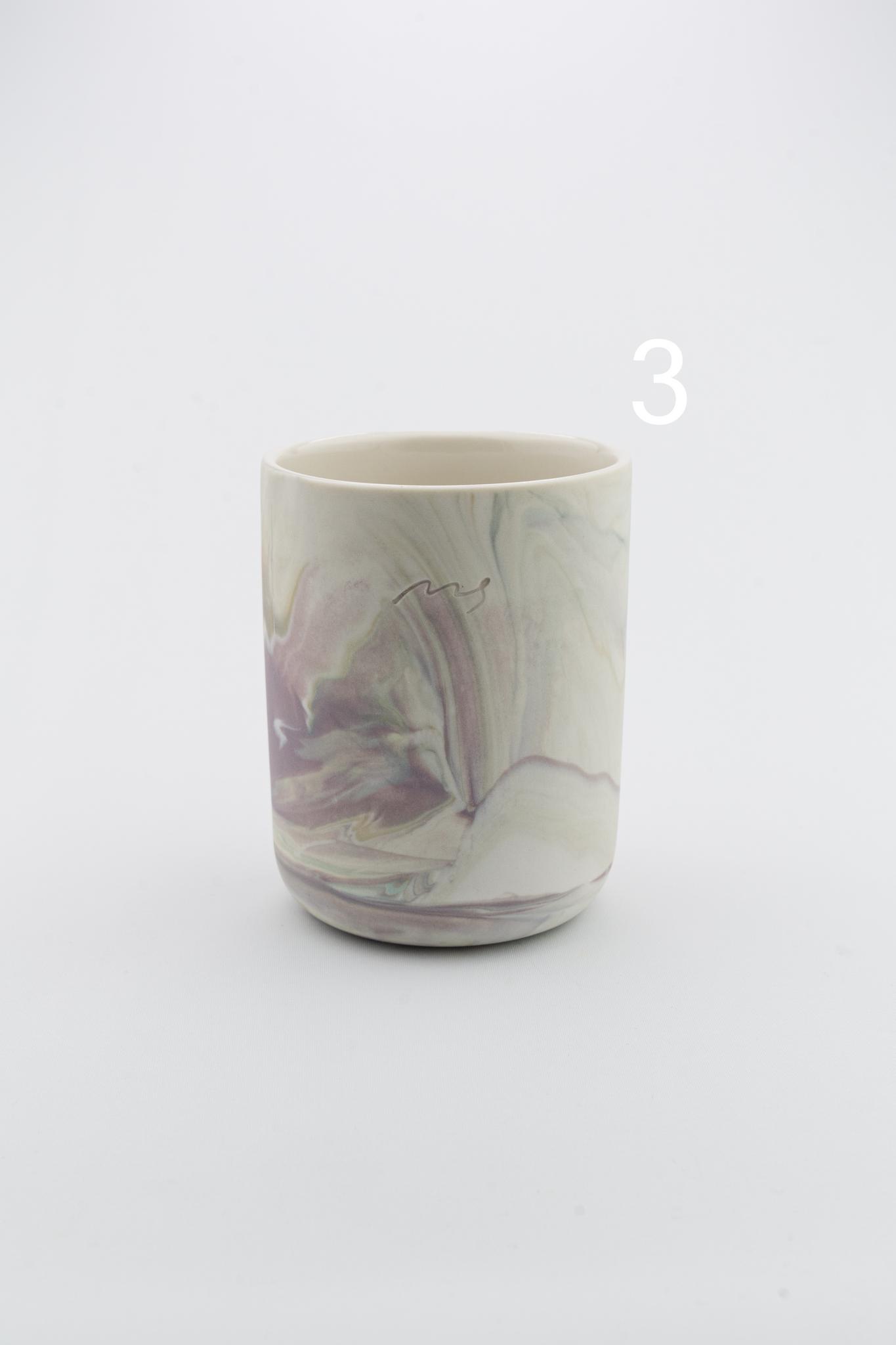 Marbling cup Purple