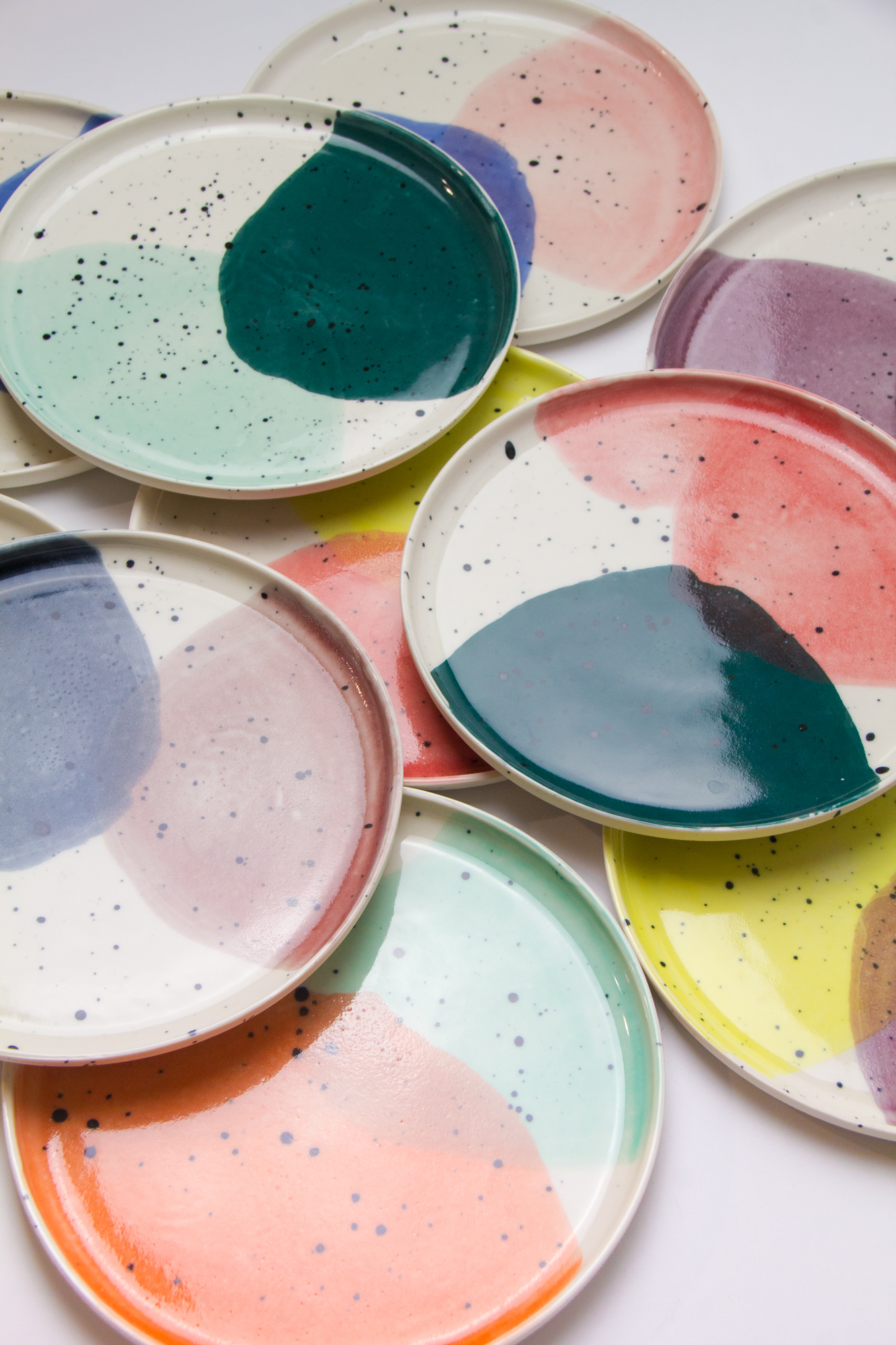 Aquarelle collection plates