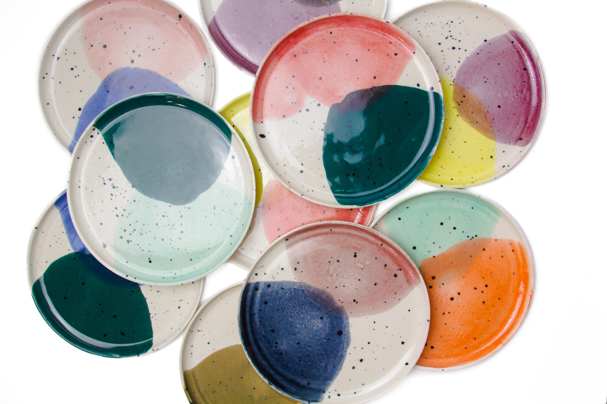 Aquarelle collection plates
