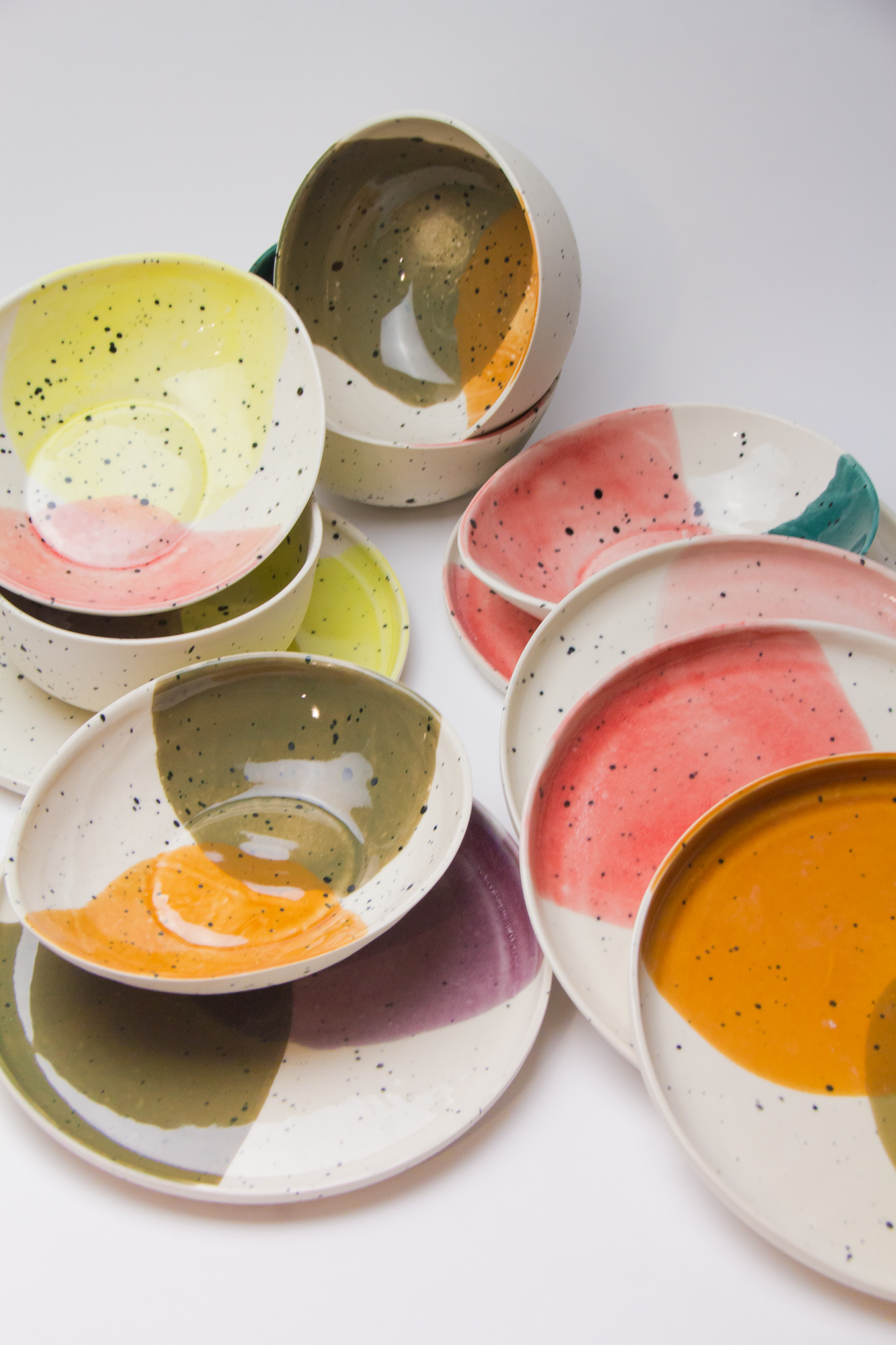 Aquarelle collection bowls