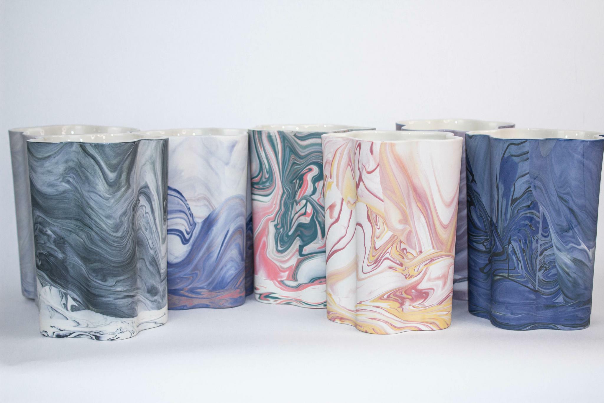 Marbling Vase
