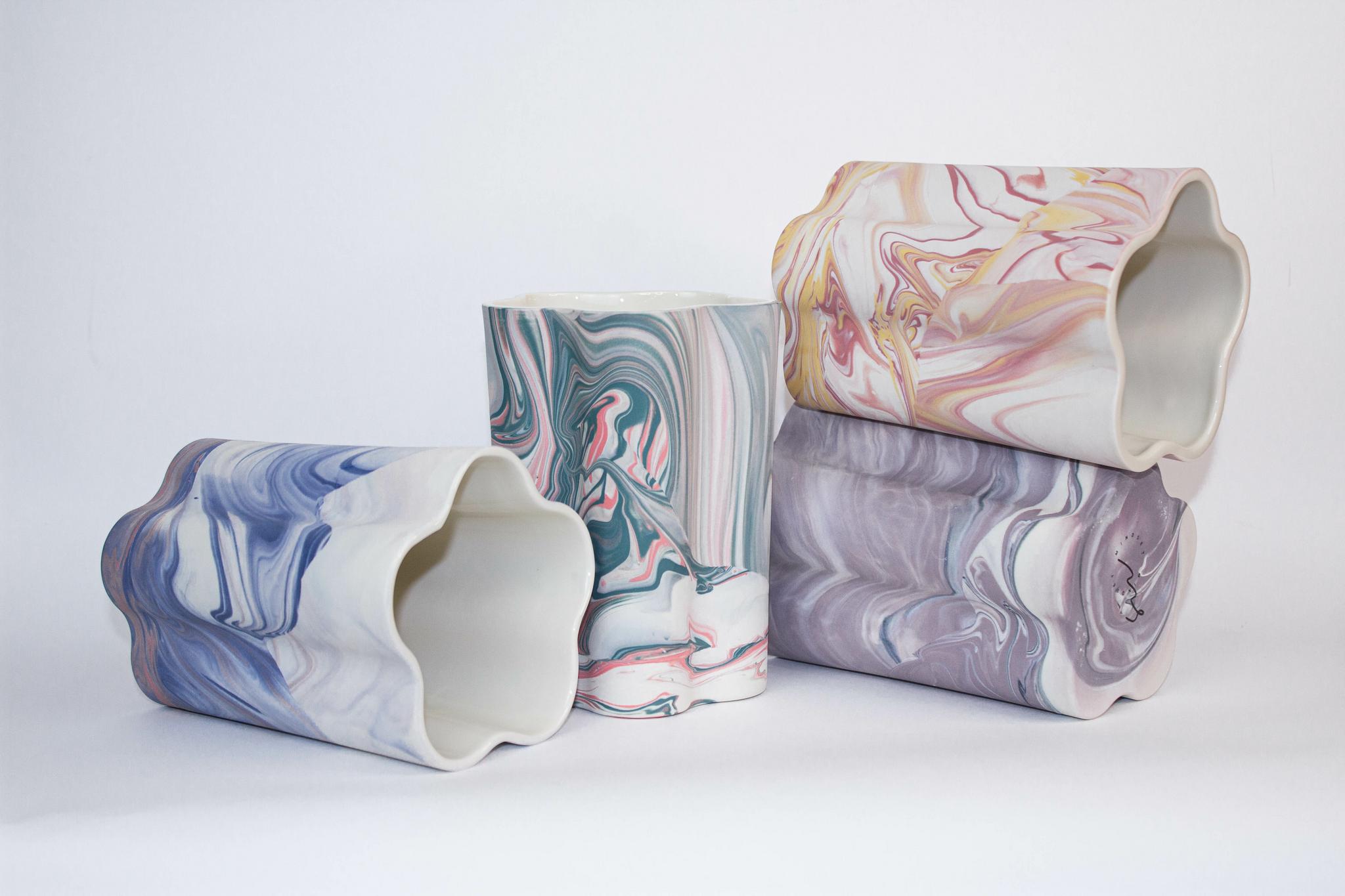 Marbling Vase