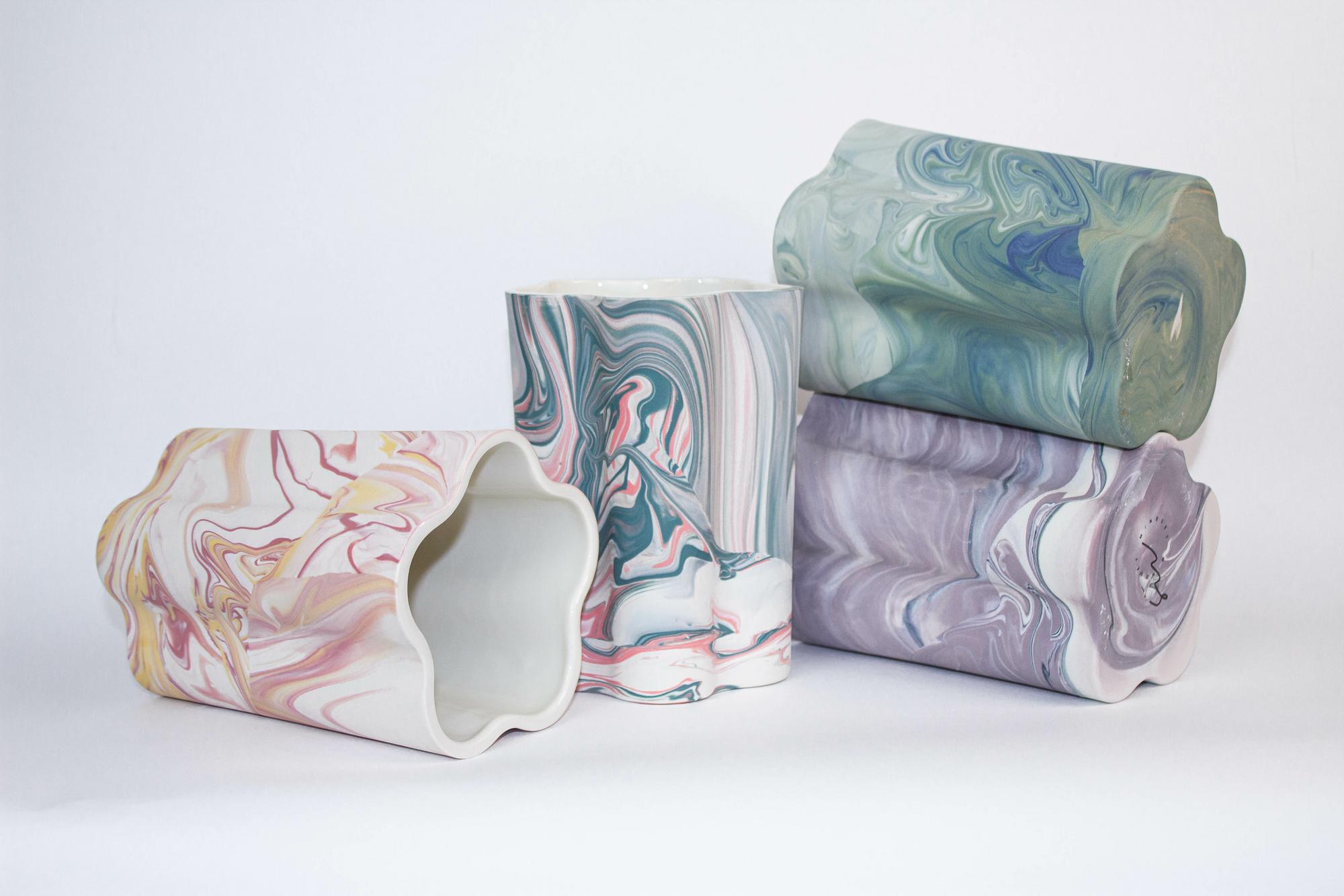 Marbling Vase