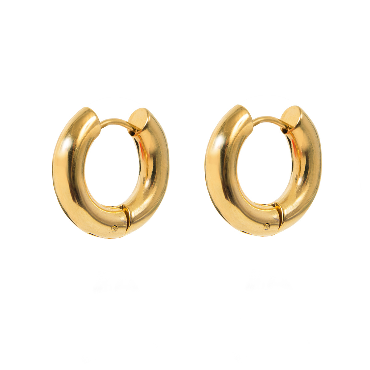 Серьги Кольца Base gold 22 мм
