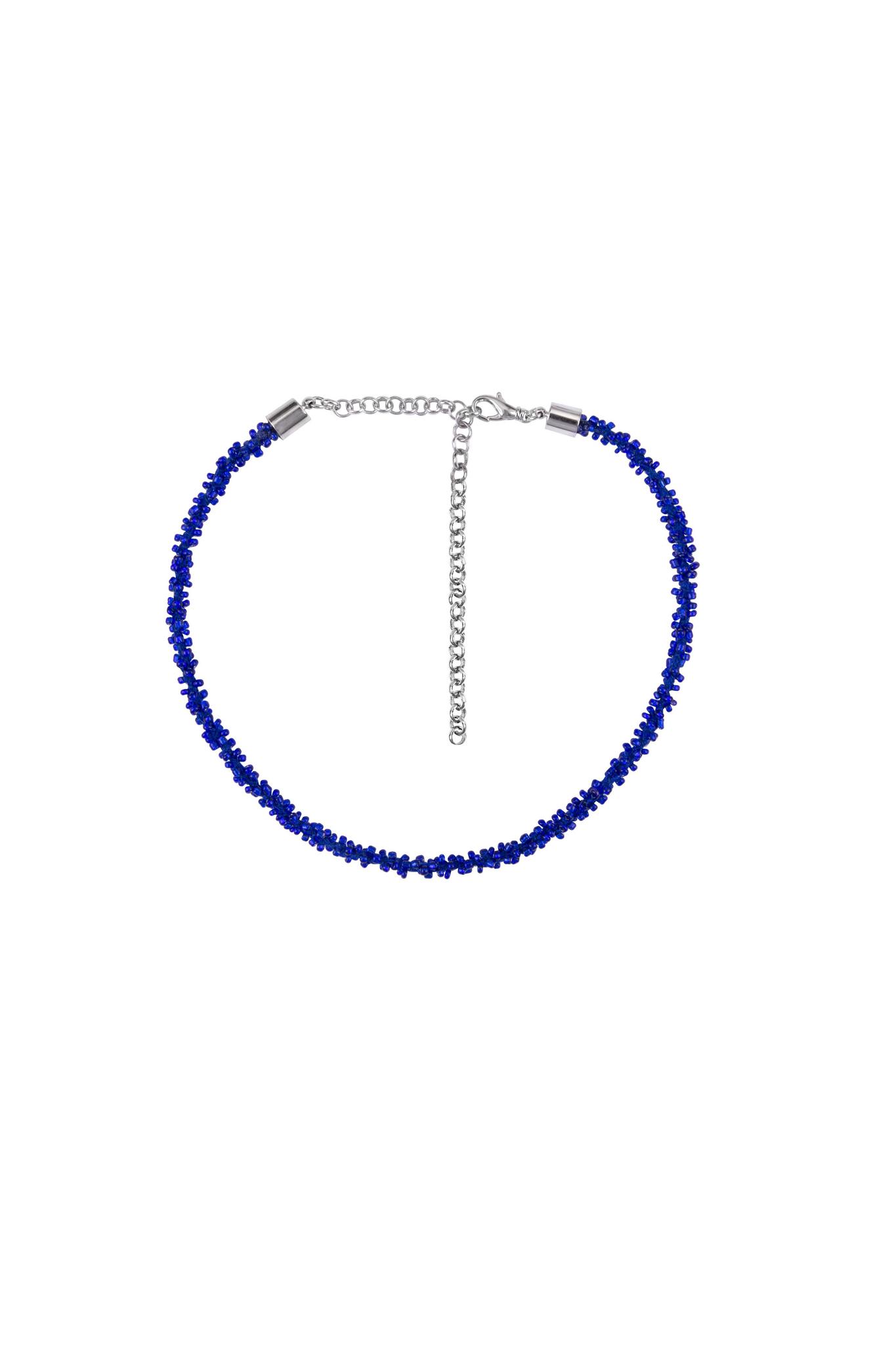 Колье из бисера INNA blue