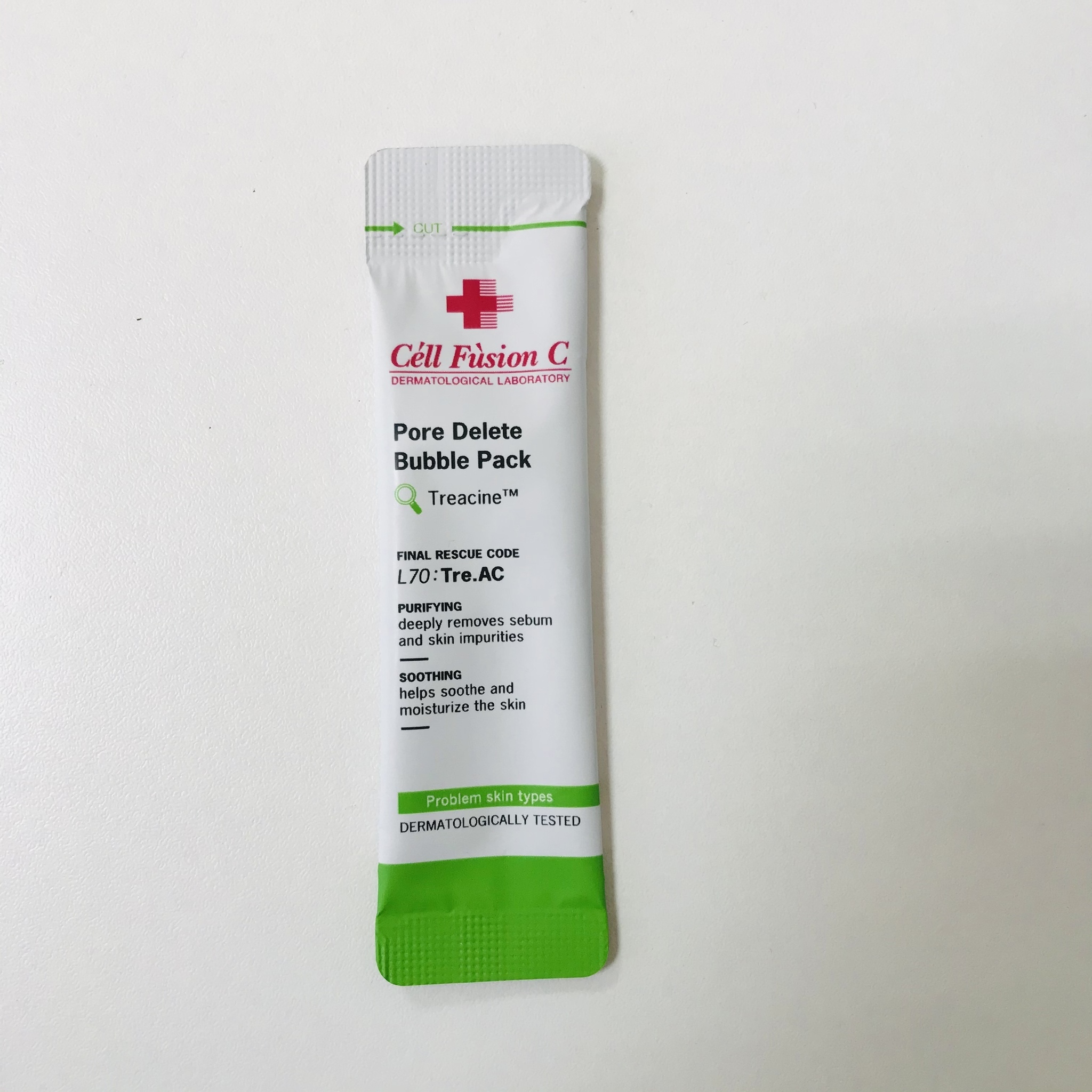 МИНИ ФОРМАТ > Очищающая кислородная маска с розовой глиной Cell Fusion C  Pore Delete Bubble Pack 5g купить в интернет-магазине