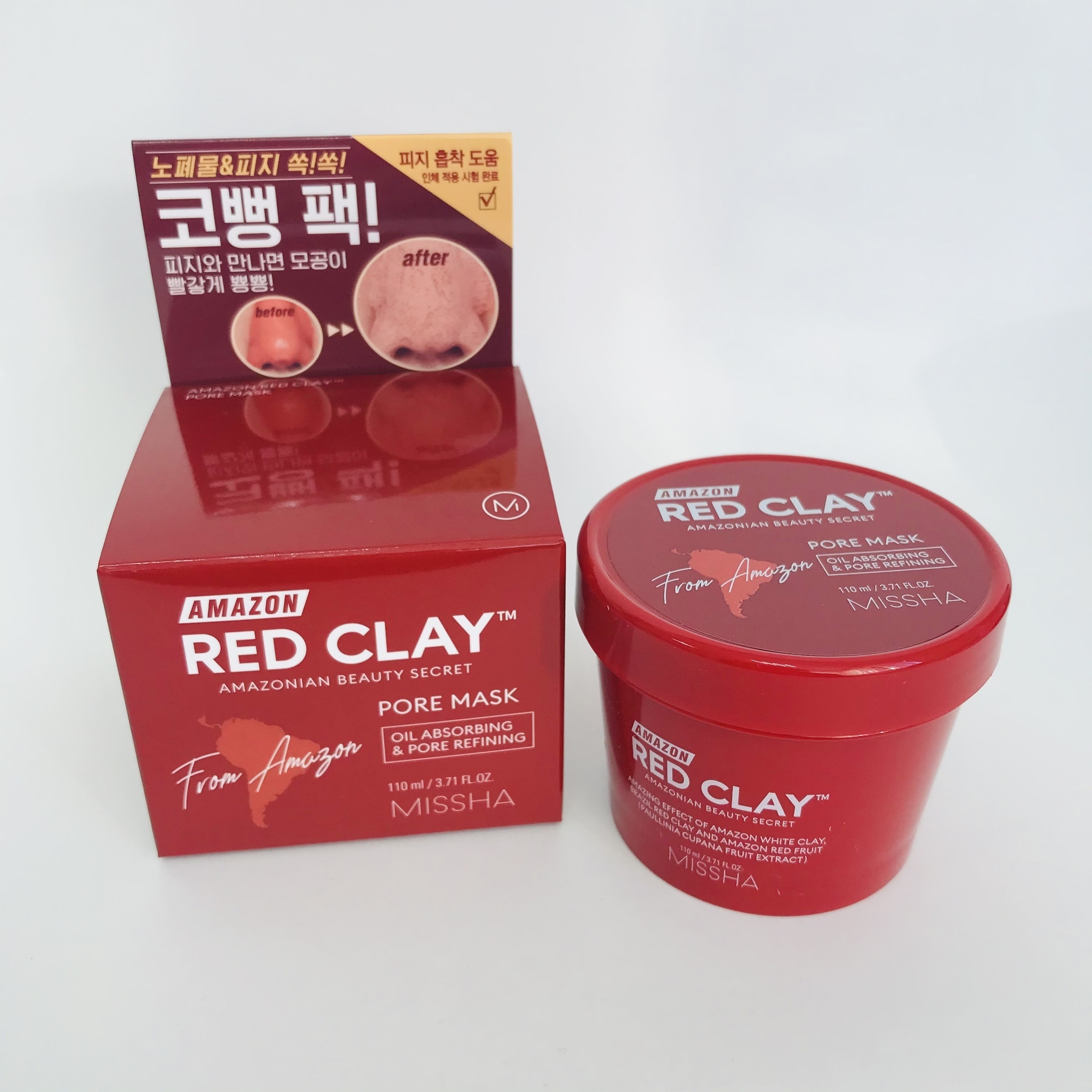 MISSHA > Очищающая глиняная маска для лица Missha Amazon Red Clay Pore Mask  110ml купить в интернет-магазине