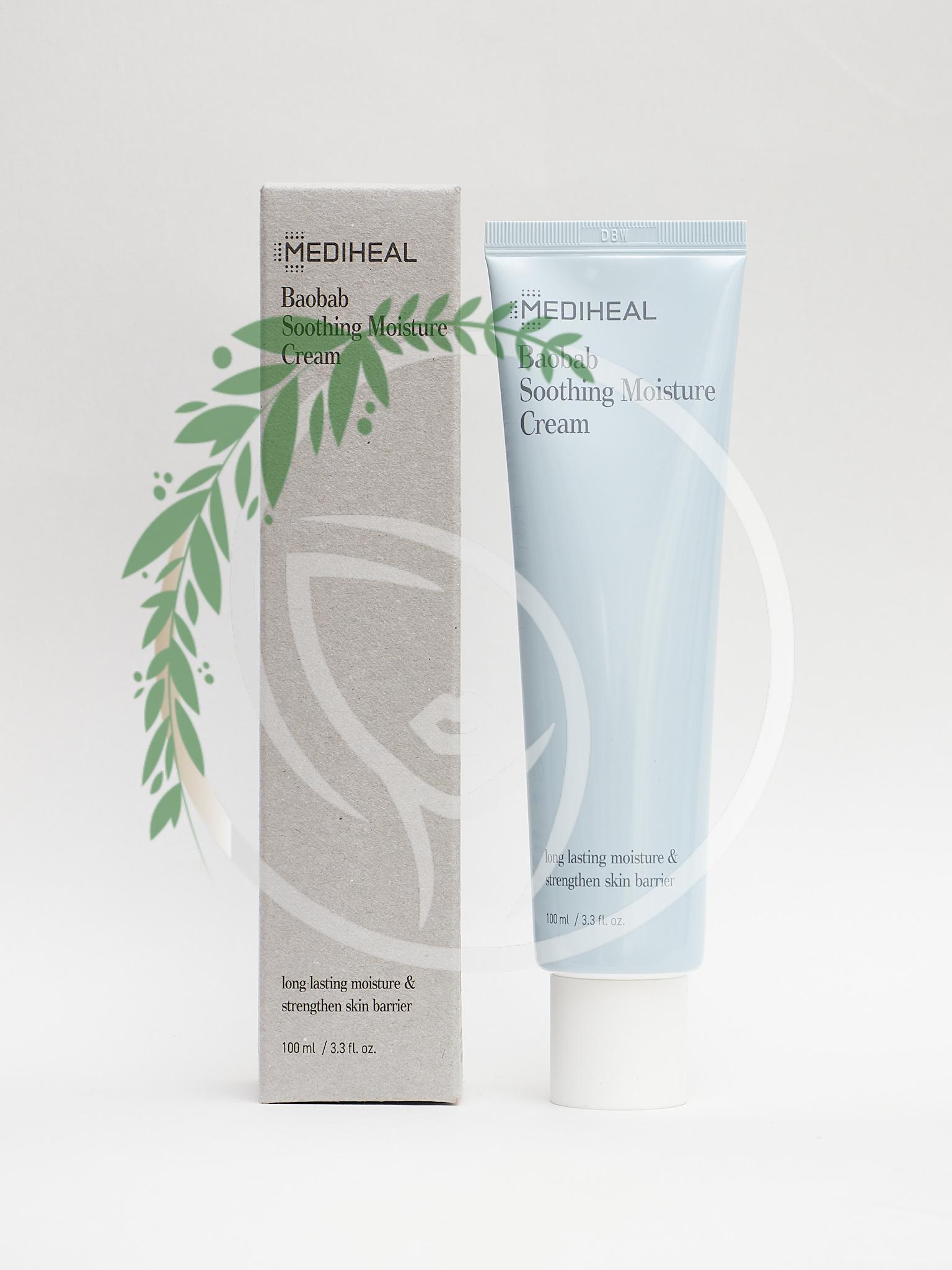 MEDIHEAL > Увлажняющий крем с маслом баобаба Mediheal Baobab Soothing  Moisture Cream 100ml купить в интернет-магазине