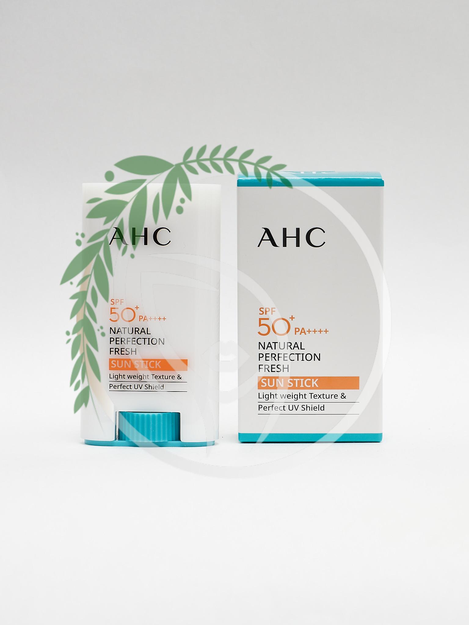 AHC стик солнцезащитный. AHC natural Fresh perfection Sun Stick spf50+/pa++++ 14g. AHC natural perfection Fresh Sun Stick. Солнцезащитный стик AHC natural perfection Double Shield Sun Stick.