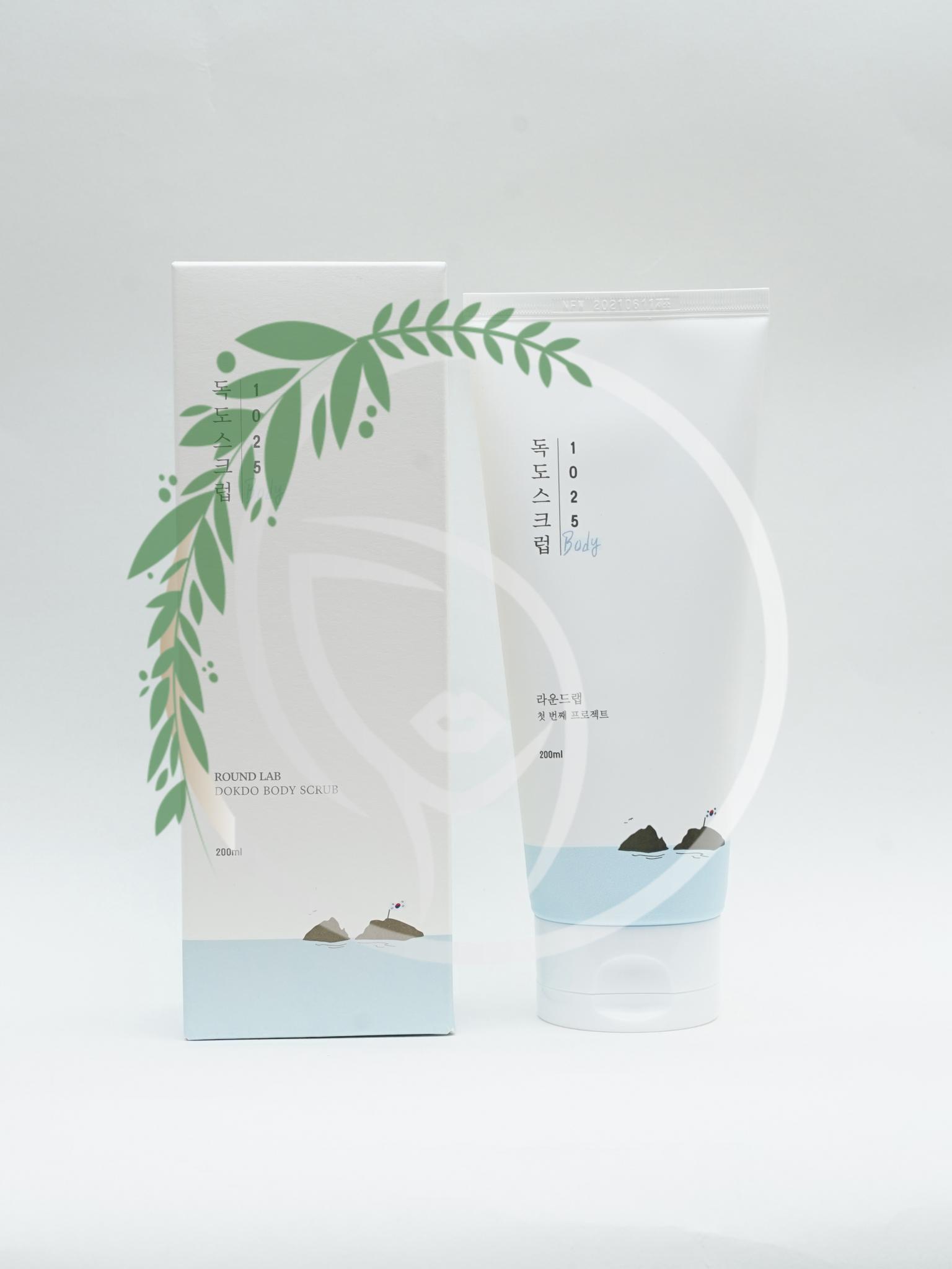 ROUND LAB > Очищающий скраб для тела с морской водой Round Lab 1025 Dokdo  Body Scrub 200 ml купить в интернет-магазине