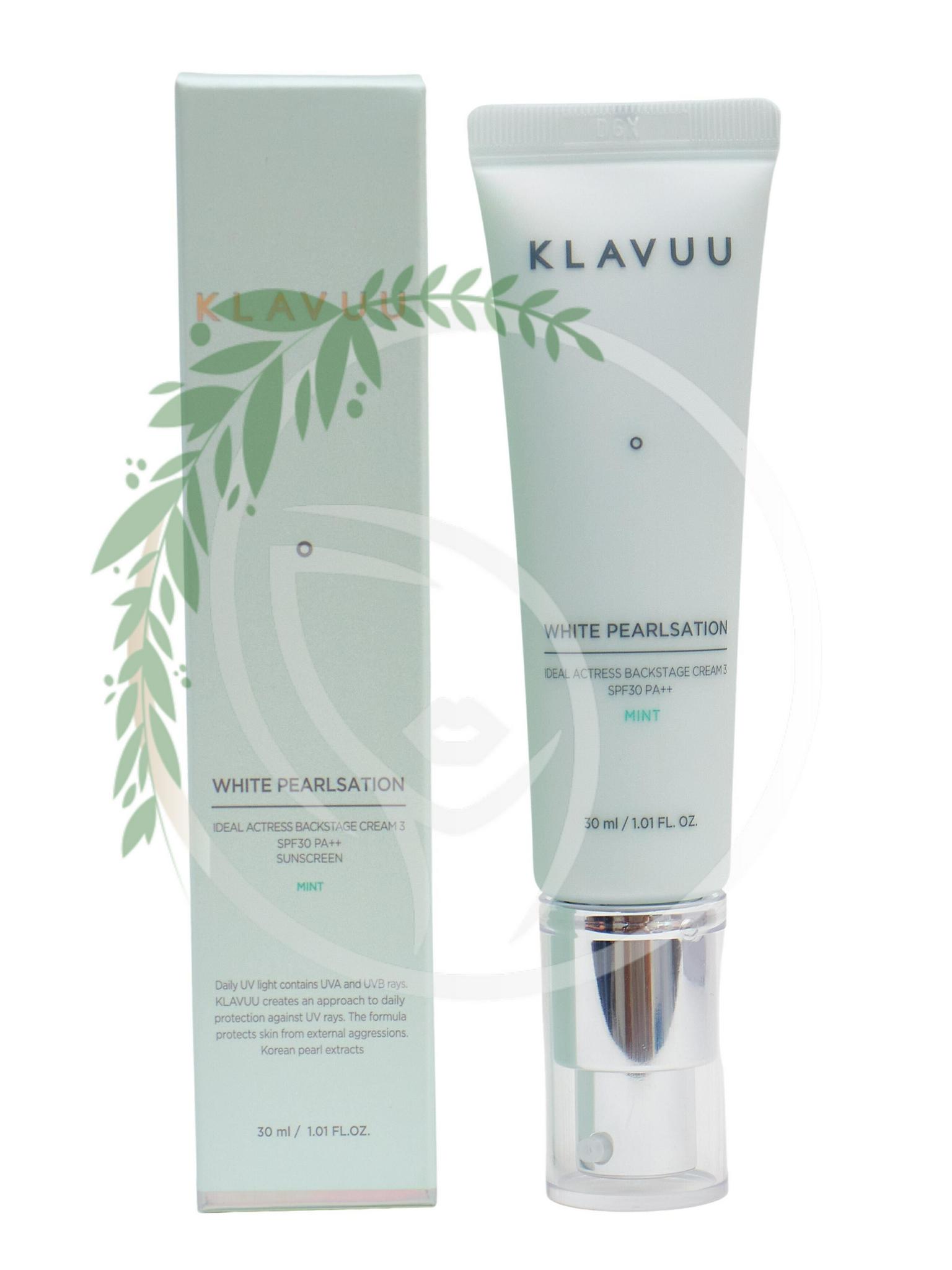 Klavuu white pearlsation ideal actress backstage cream