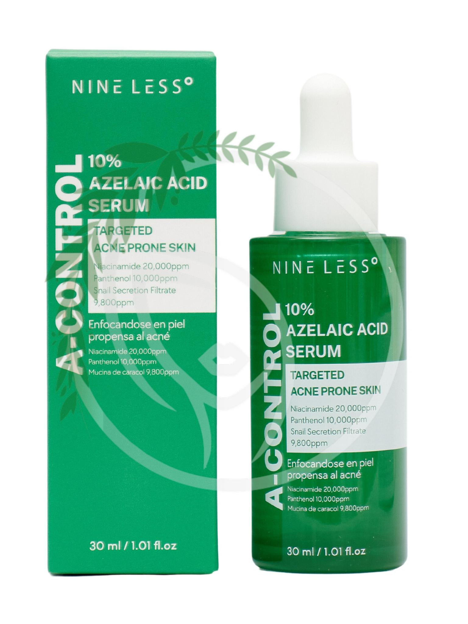 NINELESS > Сыворотка против акне с азелаиновой кислотой NINE LESS A-Control  10% Azelaic Acid Serum 30ml купить в интернет-магазине