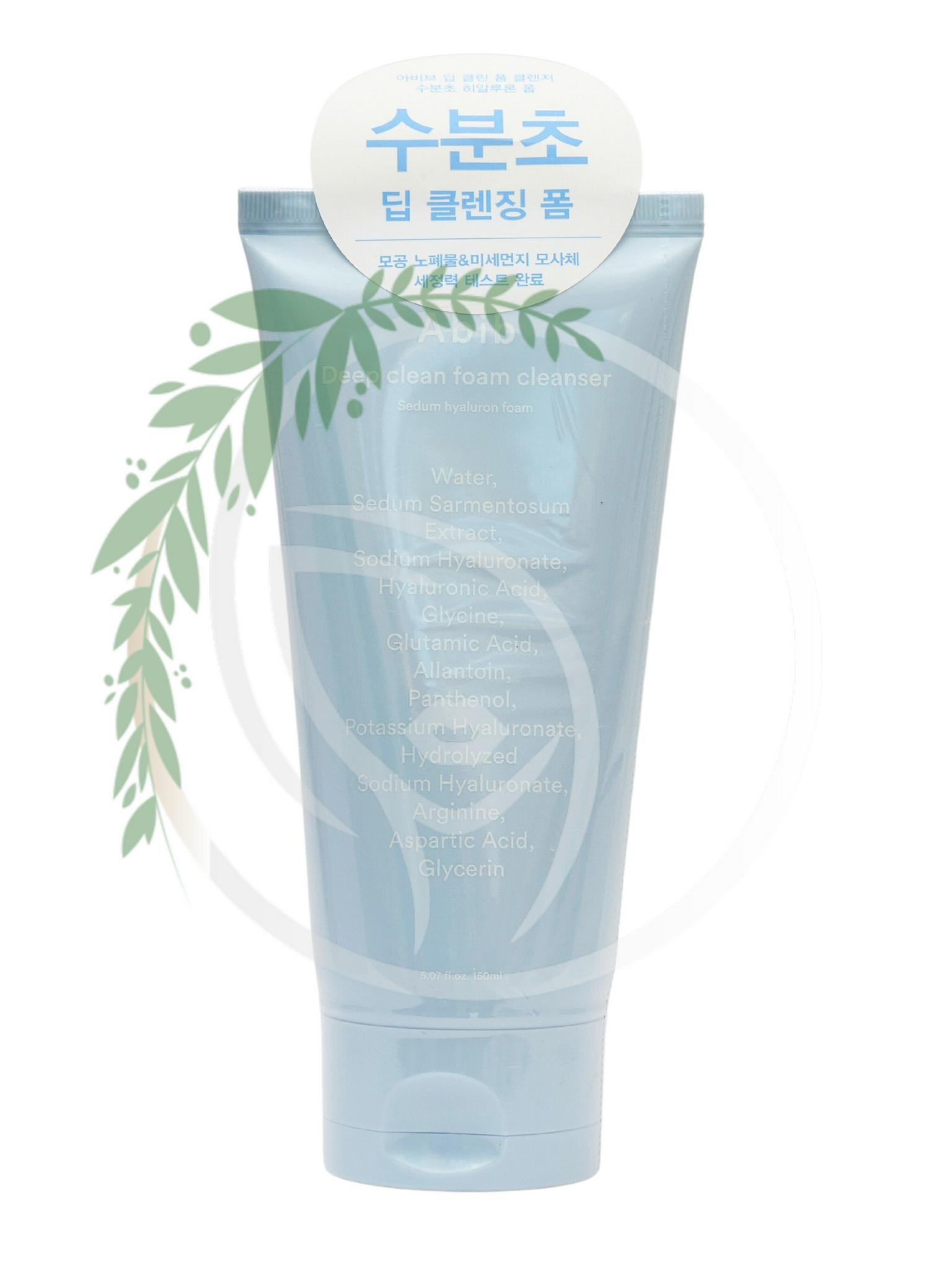 Пенки, гели для умывания > Пенка для глубокого очищения Abib Deep Clean  Foam Cleanser Sedum Hyaluron 150 ml купить в интернет-магазине