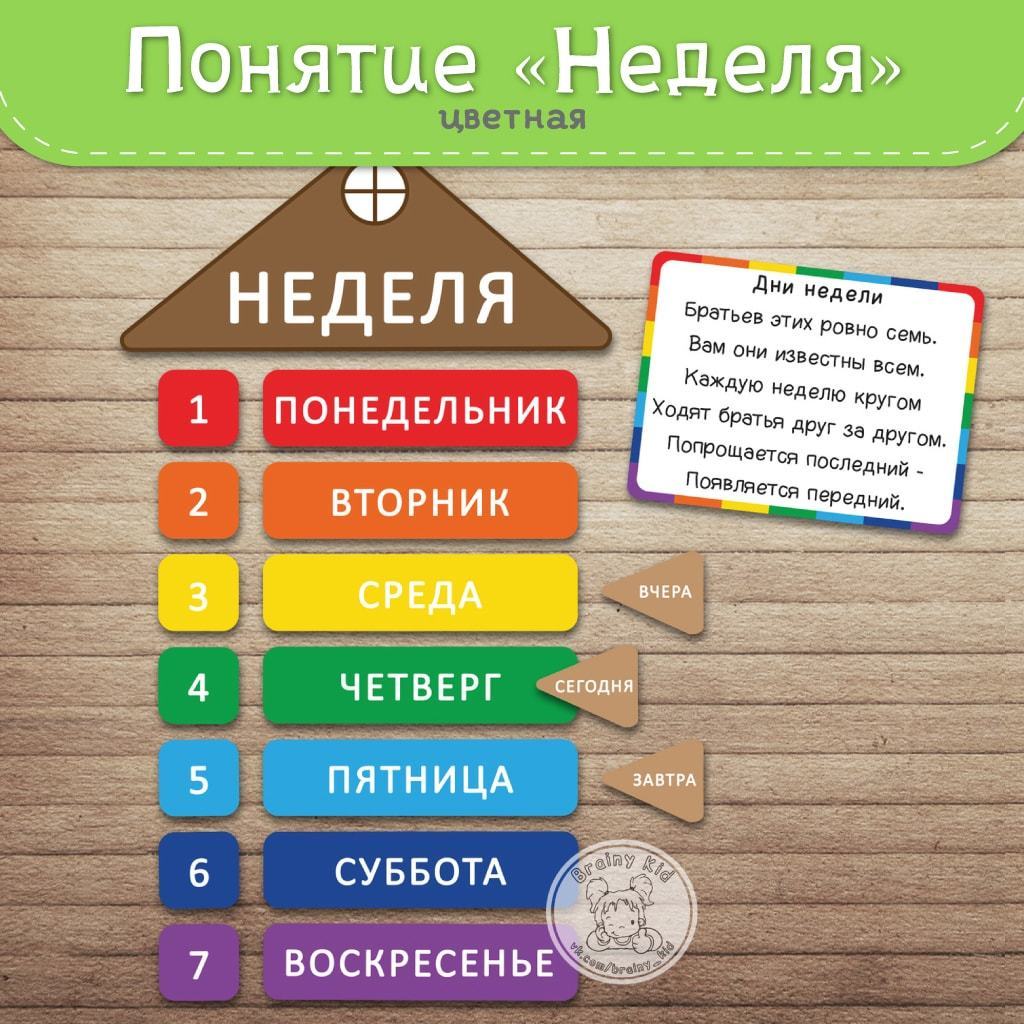 Понятие «НЕДЕЛЯ» [цветная]