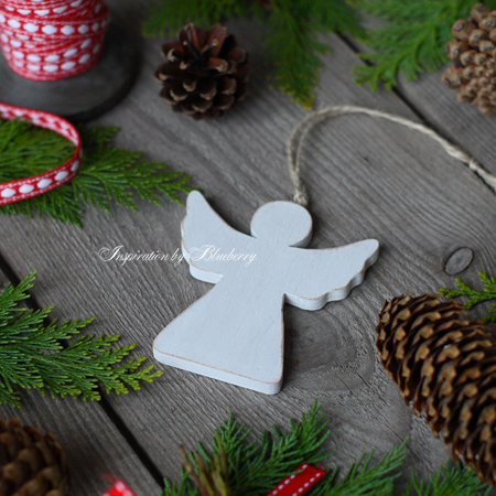 Підвіска ялинкова дерев'яна "Ангелик" DreamWood