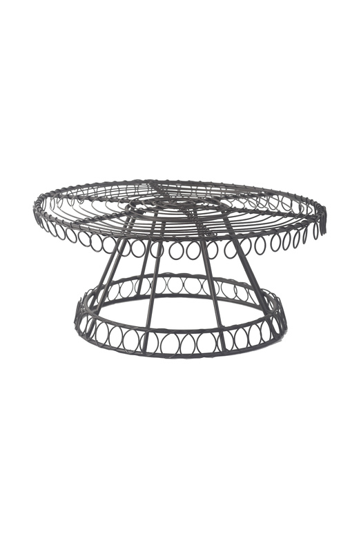 Подставка под торт металлическая коричневая