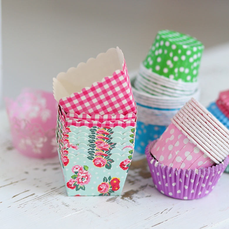 Формочки для кексов бумажные сиреневые 75шт.