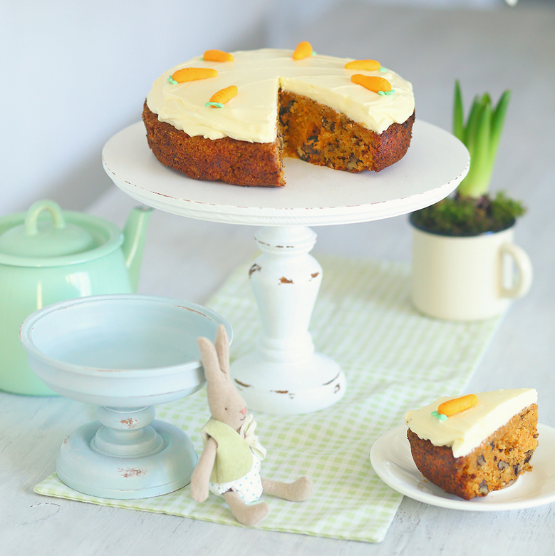 Подставка под торт деревянная белая 26см DreamWood