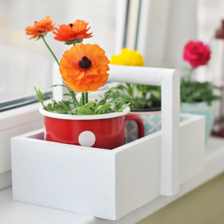 Корзинка дерев'яна біла 25см DreamWood