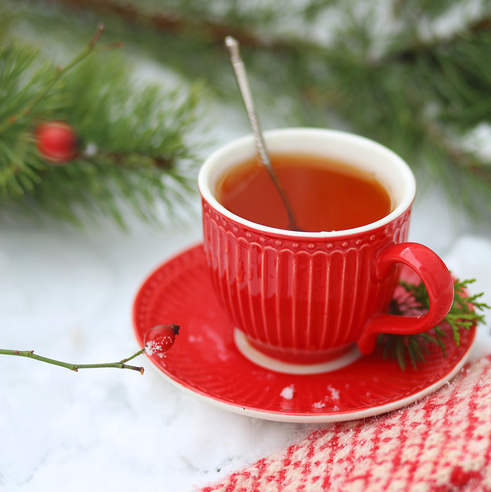 Чашка керамічна із блюдцем Alice Red GreenGate