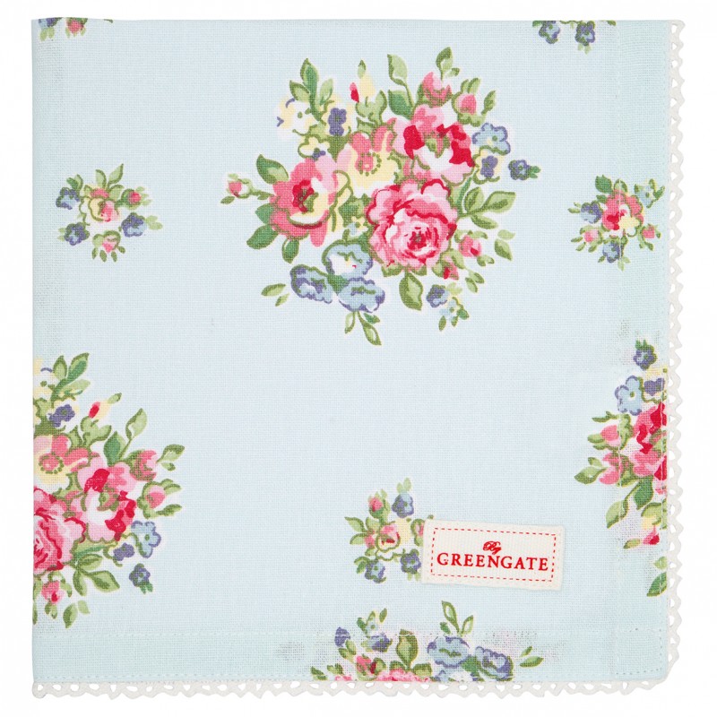 Салфетка с кружевом 40х40см Franka Pale Blue GreenGate