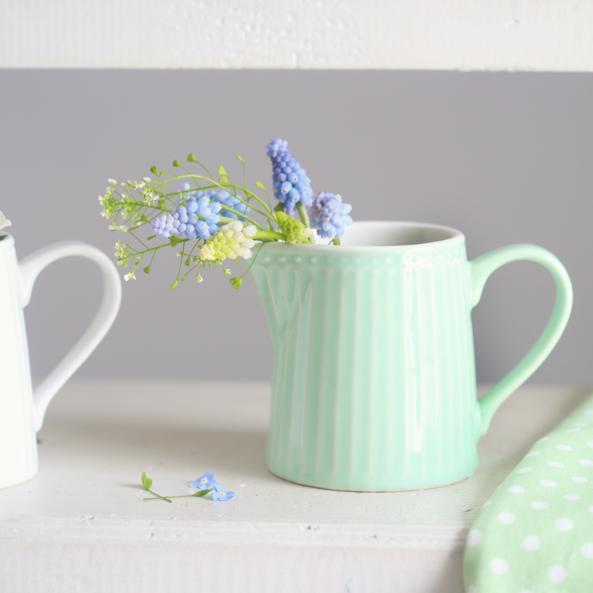 Глечик/молочник керамічний 250мл Alice Pale Green GreenGate