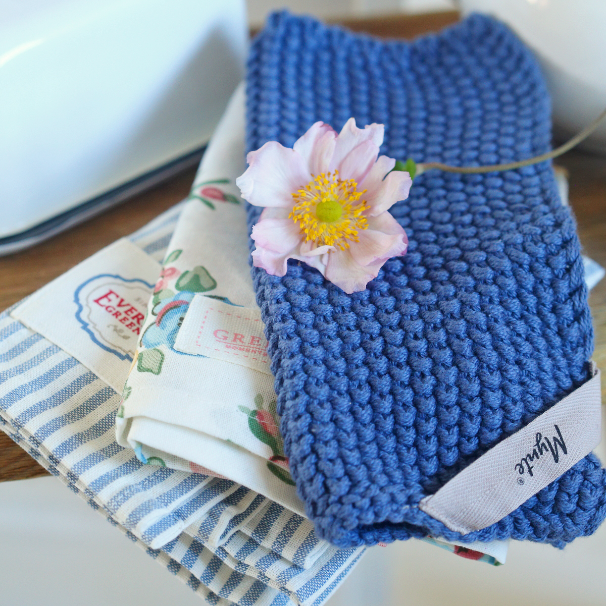 Прихватка в'язана бавовняна Cornflower 21см Ib Laursen