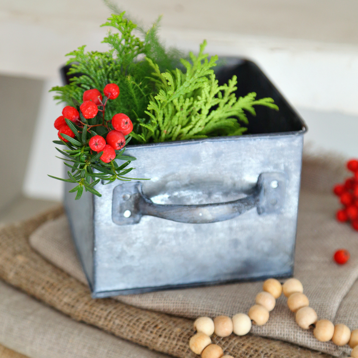 Ящичок оцинкований Canea 13х13см