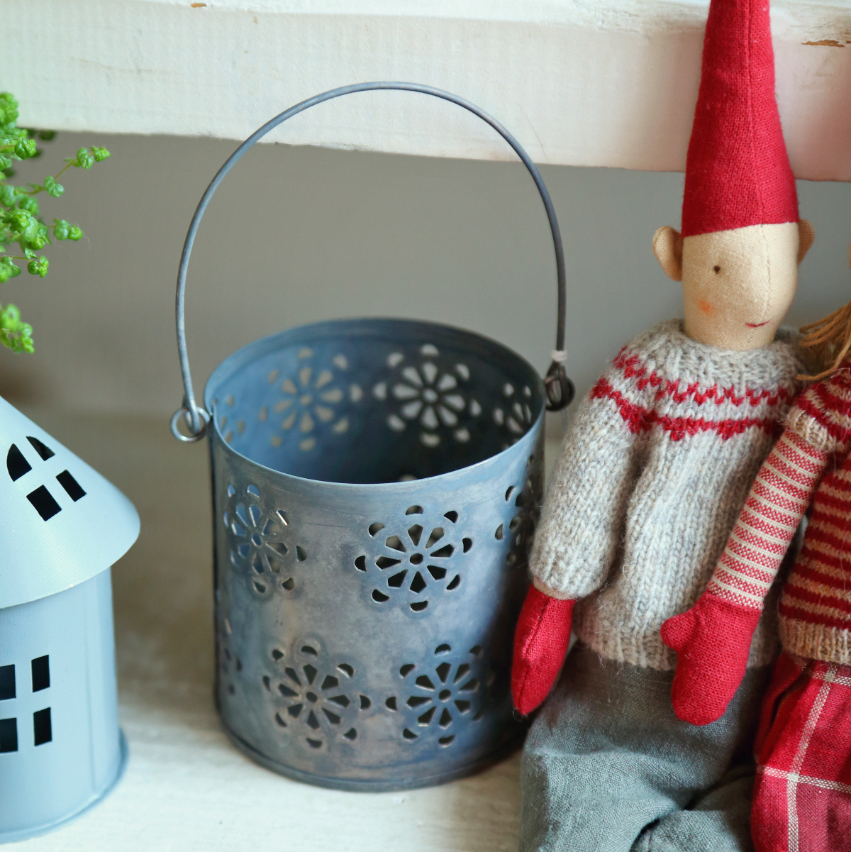 Підсвічник оцинкований 8см в квіточки Ib Laursen