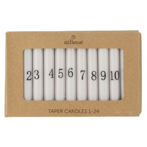 Свічки з номерками 24шт діаметром 1см Ib Laursen