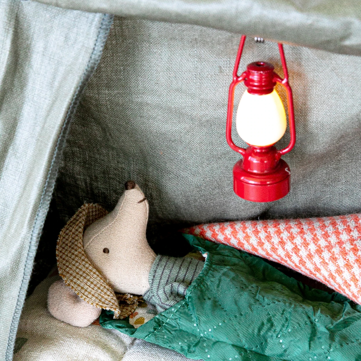 Ліхтарик металевий 7см червоний Maileg