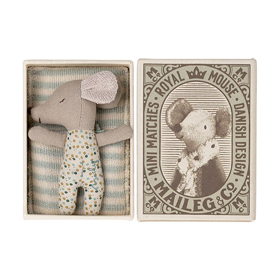 Мишеня новонароджене 8см в коробці з конвертиком Maileg