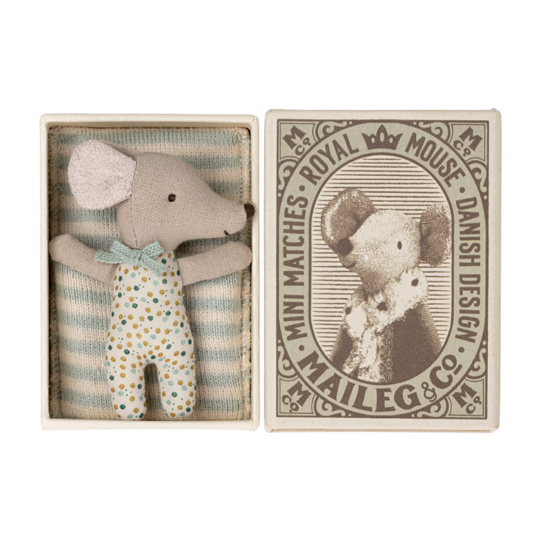 Мишеня новонароджене 8см в коробці з конвертиком Maileg