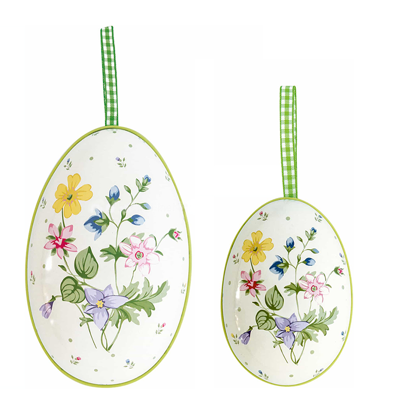 Шкатулка металева "Яйце пасхальне" 13см Karolina White GreenGate