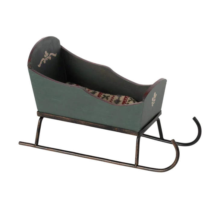 Санки для мишок 9см зелені Maileg