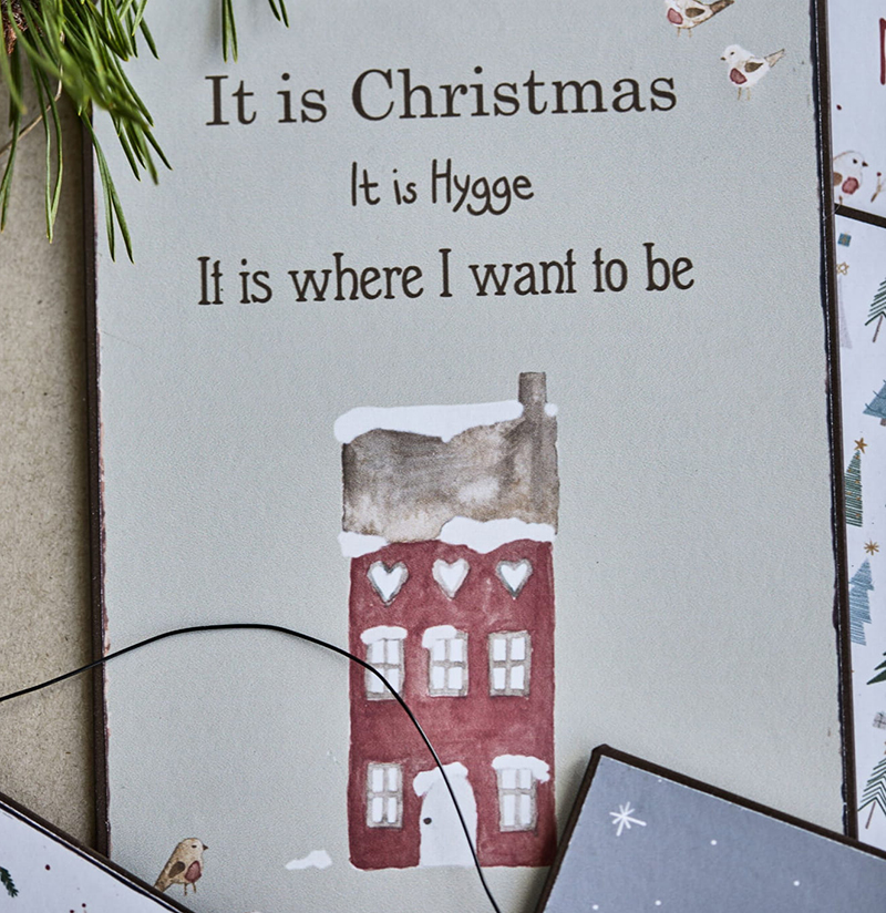 Табличка металева IT IS CHRISTMAS 14х20см Ib Laursen