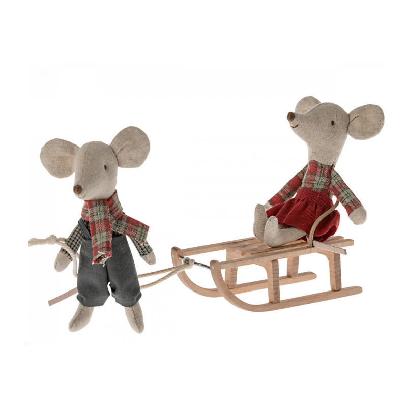 Санки для мишок дерев'яні 9см Maileg