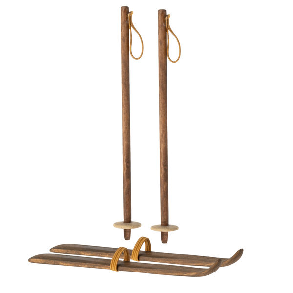 Лижі з палицями для мишок 10см Maileg