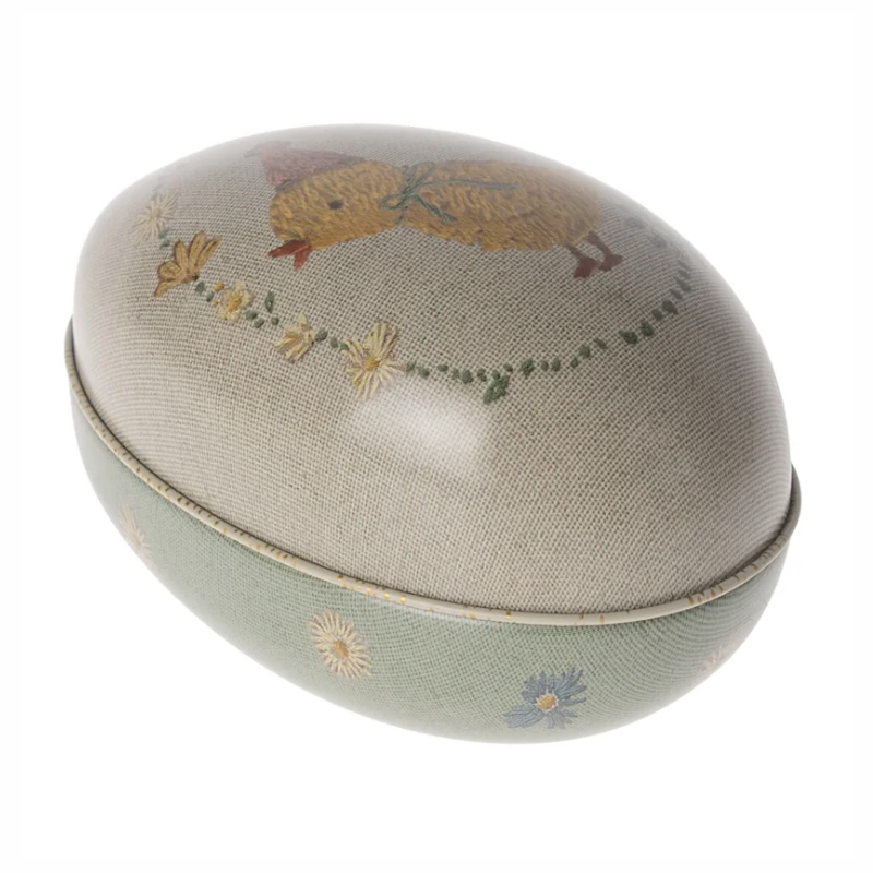 Шкатулка-яйце металева "Курча" 12см Maileg