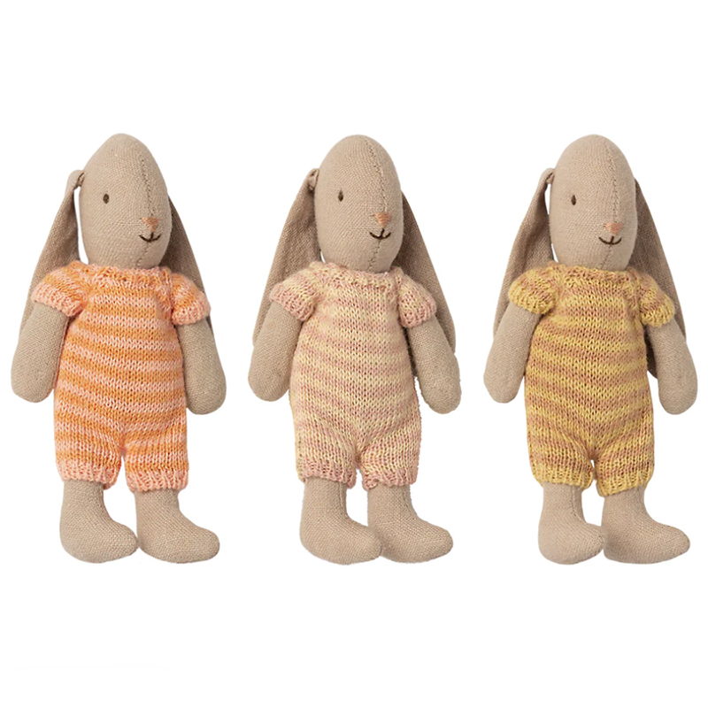 Зайчик 11см розмір мікро рожевий Maileg