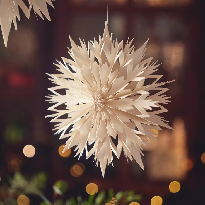 Сніжинка з картону 20см Sostrene Grene