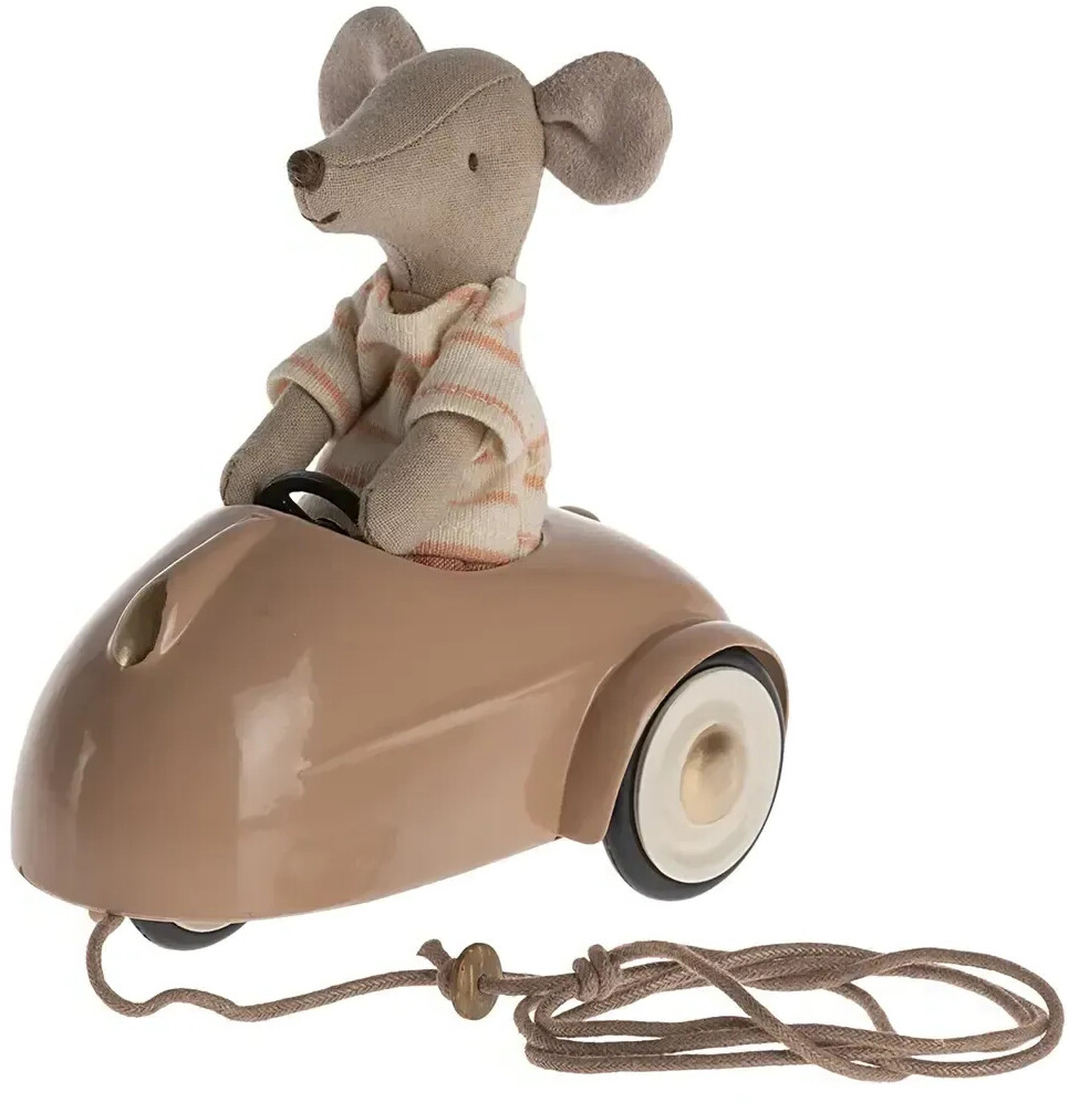 Машинка 7см для мишок світло-коричнева Maileg