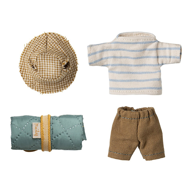 Мишеня 13см Мандрівник  зі спальним мішком Maileg