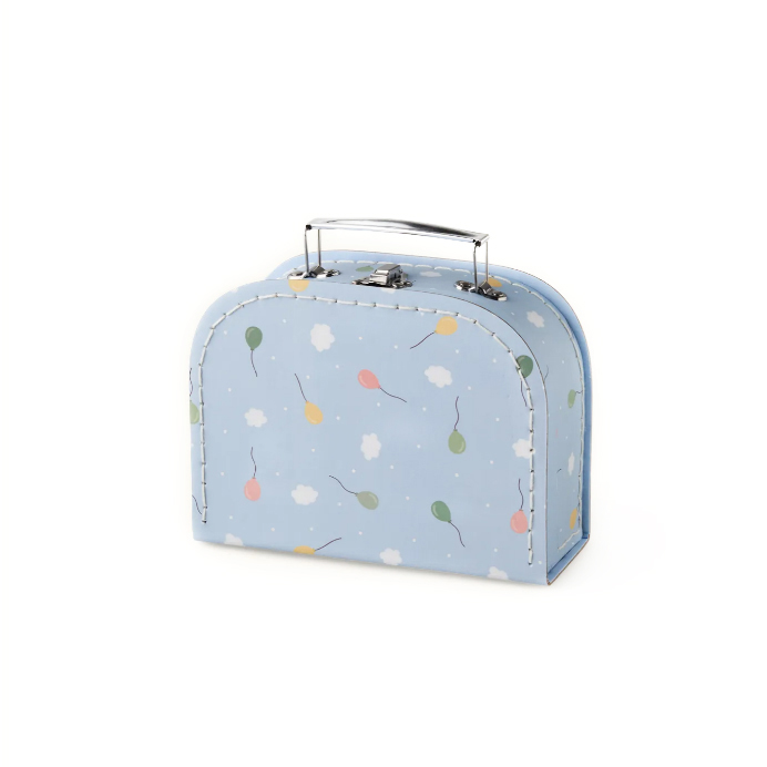 Валізка декоративна 20см з картону голуба Sostrene Grene