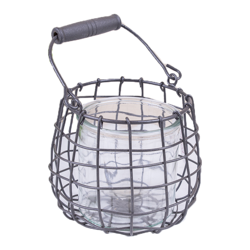 Підсвічник у корзинці 12см Canea