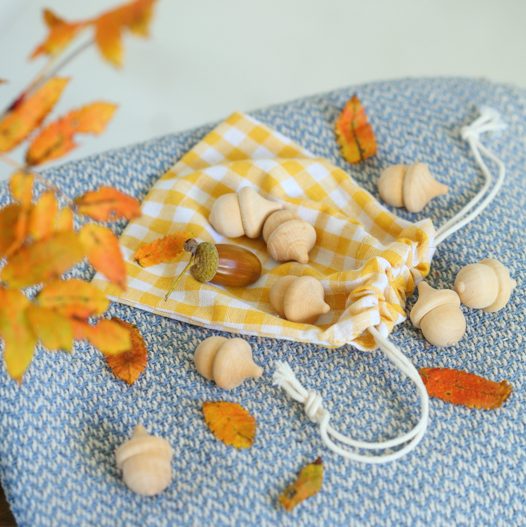 Жолудь 3,5см декоративний дерев'яний Canea