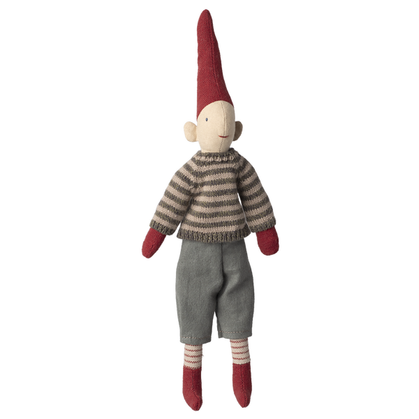 Гном Піксі розмір 1 з магнітиками 26см у светрику Maileg