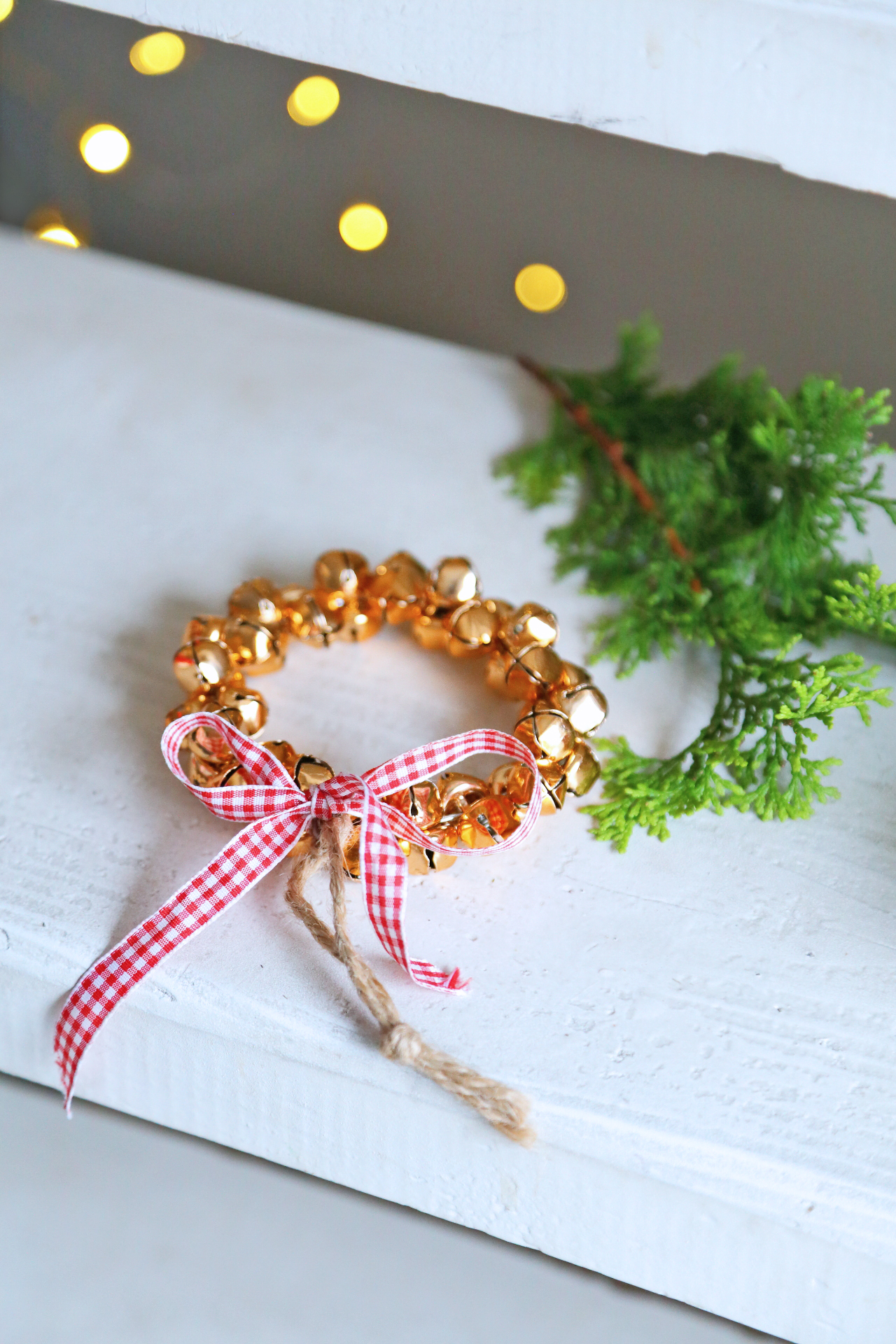 Віночок 10см із дзвоників золотий Canea