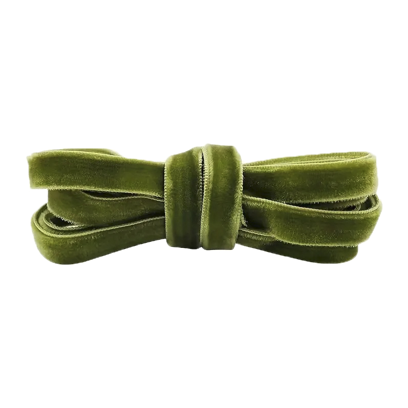 Стрічка оксамитова 1м зелена Canea