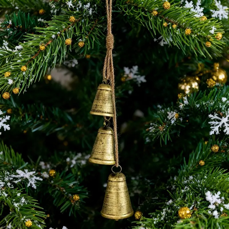 Набір 3шт дзвіночків золотих Canea